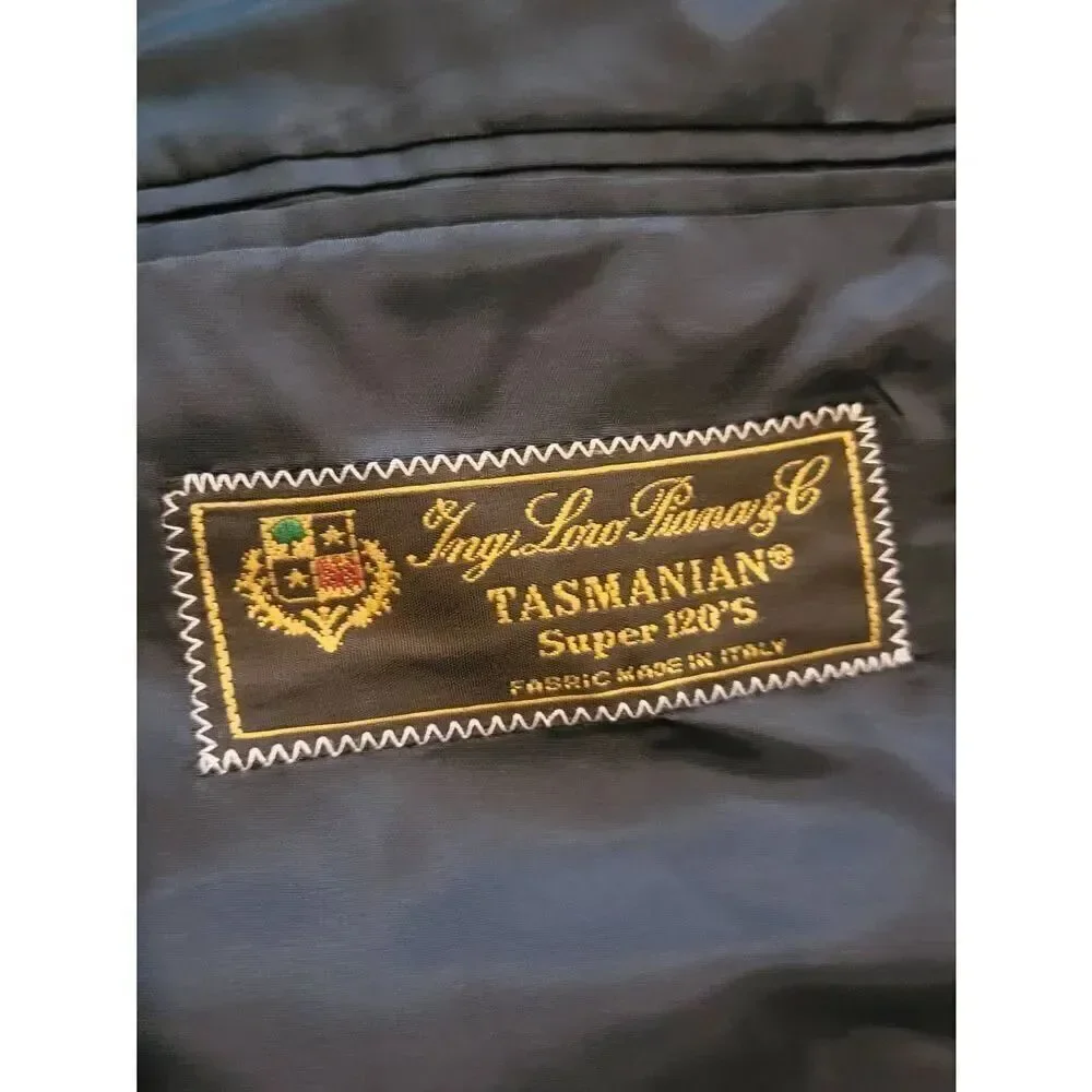 Profilo News Loro Piana Tuxedo Jacket Men's 42 Black Tasmanian Super 120s Wool